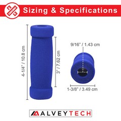Blue Handlebar Foam Grip Set for Razor, Radio Flyer, Kick Scooter, Handle Grips