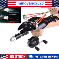Bowfishing Set Catapult Slingshot Sling Darts Reel Target Archery Hunting Shoot