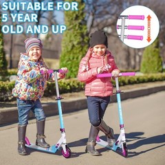 Kick Scooter for Kids Ages 6-12 & or Teens 12 Years and Up, Collapsible Porta…