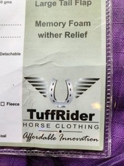 Tuffrider JPC Equestrian Inc Purple 84″ 600D Comfy Winter Horse Blanket Coat