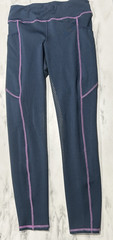 Riding Sport Dover Saddlery Leggings Navy Blue Medium Made in India Equestrian