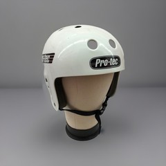 Pro Tec Full Cut Certified Helmet White Size XL 60-62cm 12/2014 BMX Skateboard