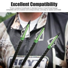 Hunting 20 in Carbon Crossbow Bolts Crossbow Arrows with/or 100 Grain Broadheads