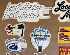 Surfing Local Motion Hawaiian Style Creations Proud Stickers Lot Of 17