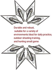 6.7» Mini Crossbow Bolts Metal 2 Blade Broadheads Pistol Survival Arrow Hunting