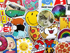 100 Sticker Pack Cool Animals Art Design Decals Laptop Skateboard Car Bumper #CA