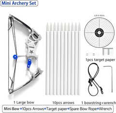 Sleek Silvery Compound Bow Set for Target Shooting – Left & Right Hand Friendly