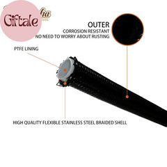 700R4 4L60E 4L80E Trans Flexable Stainless Braided Hose Dipstick Compatible with