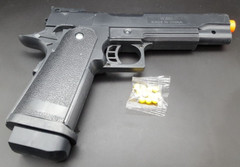 UKArms P2001 Spring Powered Tactical M1911 Style Airsoft Pistol 150 FPS Black