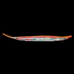Vintage 1989 Schmitt Sticks Chris Miller “Faces” Skateboard Deck Used
