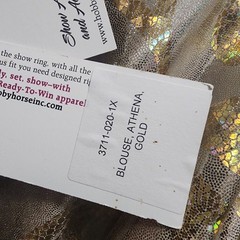 Hobby Horse Limited Edition Athena Show Jacket Womens 1X Gold Paisley USA NWT