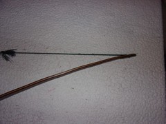 Vintage Custom Made Wood Left Hand Long Bow