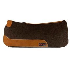 HS Hilason Western Wool Felt Horse Saddle Pad W/ Leather Border