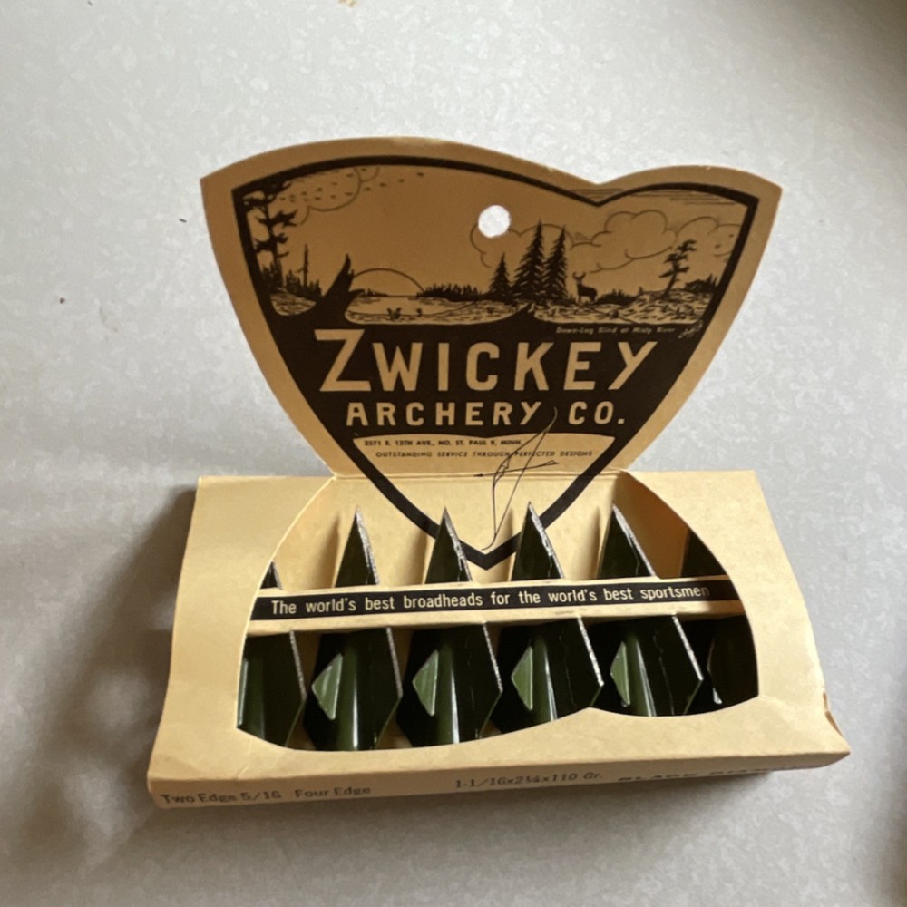 Zwickey Black Diamond Broadheads 125 Grain 11/32 Green Archery Arrowheads