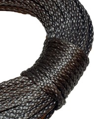 Blue Rope 1/8″ x 50′ – 2300 lb Dyneema Fiber, Torque-Free, Black