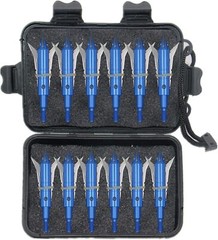 12pcs Hunting Blue Demon 100gr 2 Expandable Blade Broadheads Crossbow Arrow Tips