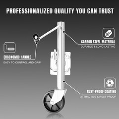 Torin 1000 Lbs Trailer Jack Wheel Heavy Duty Swivel Boat Trailer Jack Single