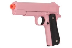 M1911 Replica Full Metal Two Tone Pink Airsoft Spring Pistol 6MM Handgun 6mm BB