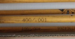 (6) Black Eagle – Vintage – 19/64″ Dia. – .001 Strt – 400 Spine – Carbon Arrows