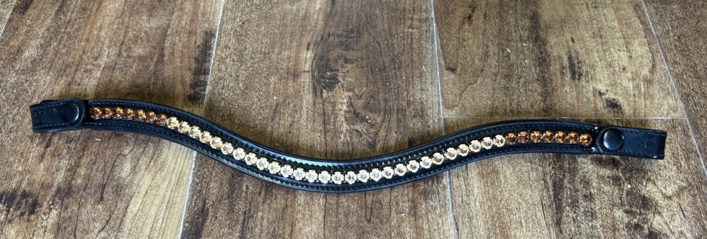 Halter Ego Browband. 17” Amber Ombré