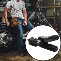 Motorcycle Scooter Black Aluminum Alloy Foldable Foot Pedals Set