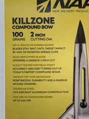 NAP Killzone Mechanical Broadhead 2 Blades 100 Grains 2” Cutting Diameter 3 Pack