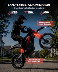 Adult Electric Dirt Bike 6000W Peak Top Speed Off Road All Terrain E Motorcycle
