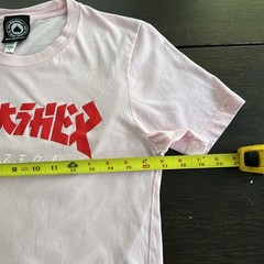 Thrasher Magazine Godzilla Logo Light Pink Women’s Small Skateboarding T-Shirt
