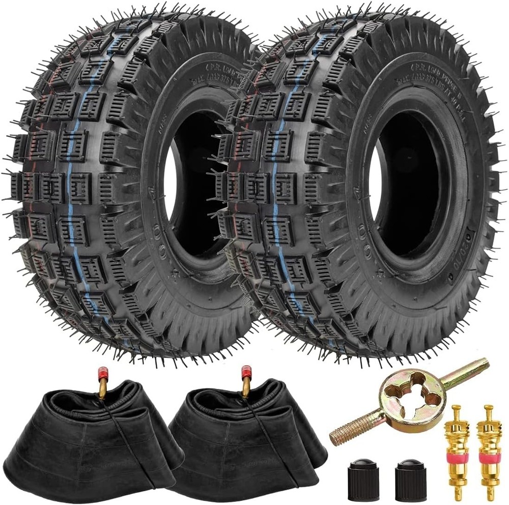 3.00-4 260 x 85 10×3 9×3.50-4 Tires Knobby Tread Tube Kit For E300 E325 Go kart