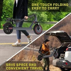 AOVOPRO 10″ 500W E Scooter for Adults Foldable Scooter Double Shock Absorption