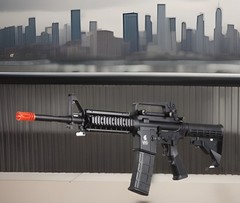Lancer Tactical M4A1 RIS Green Gas Blowback Airsoft Rifle BB Gun 390FPS