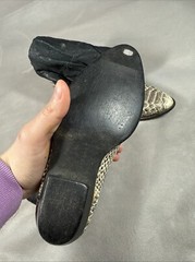 Dingo black snakeskin cowboy boots -size 12D Kids B4