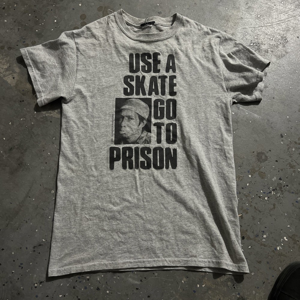 Thrasher Use A Skate Go To Prison Shirt S Mark Gonzales Gonz 1989 Reprint