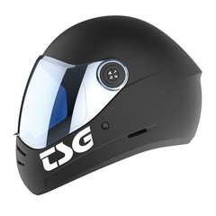 TSG Pass 2.0 Full Face Helmet , Downhill Skateboarding, L (58-60 cm), Black