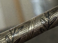 Antique Silver Circassian Riding Crop Nagaika with Concealed Blade 1890 To 1910