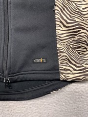 Kerrits Vest Womens Small Black Animal Print Full Zip Equestrian Horse Riding