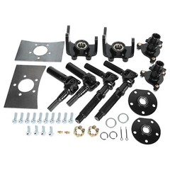 Steering Gear Rack Front Drive Axle Assembly Kit ATV Quad Go Kart Golf Buggy