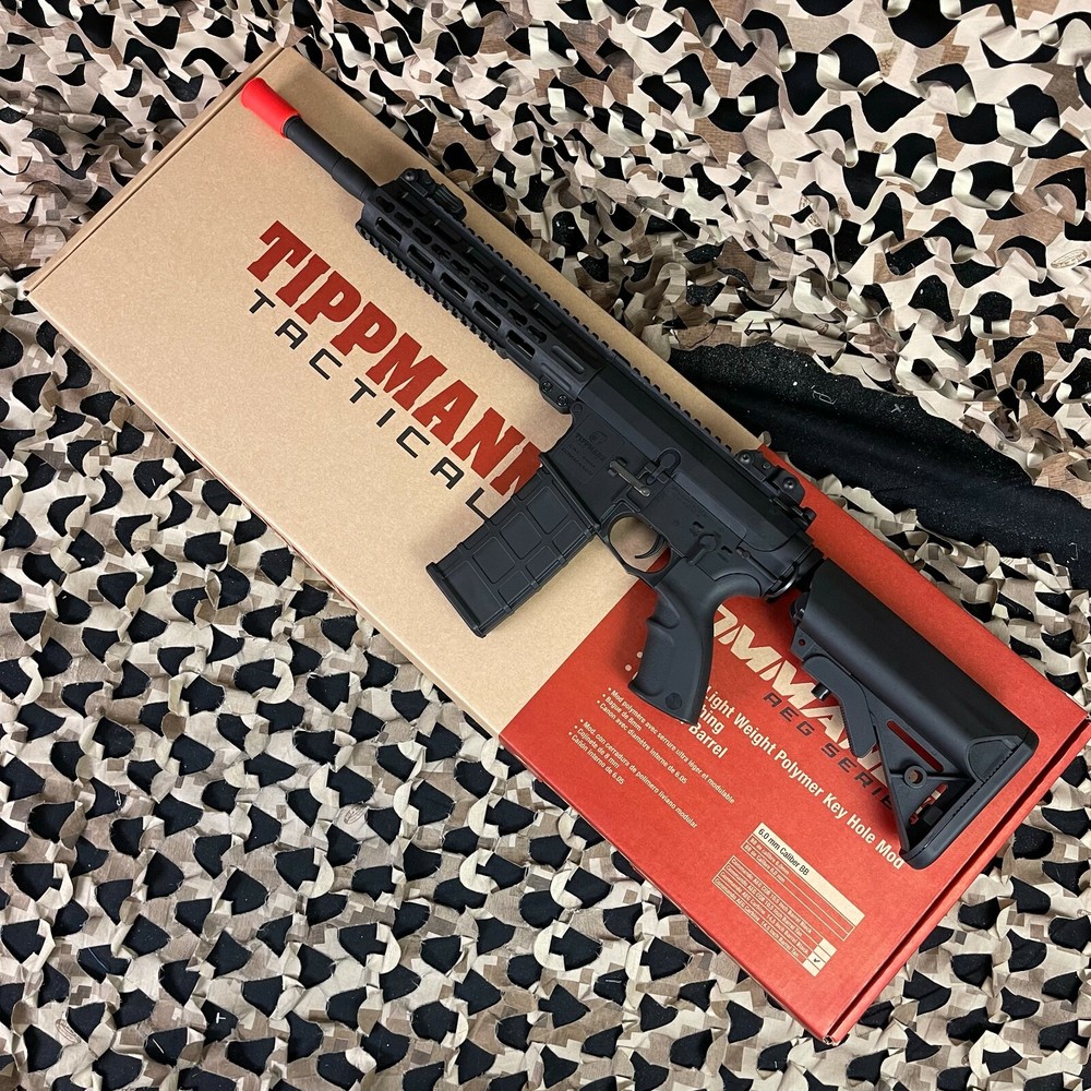 NEW Tippmann Commando 14.5″ Carbine AEG Airsoft Gun – Black (94208)