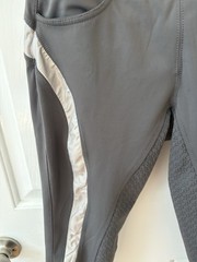 Dover Saddlery Women’s Riding Pants Stride Full Seat Breech Gray 30 L Equestrian