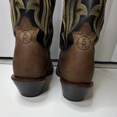 Tony Lama RR1002 Buckaroo Men’s Western cowboy Boots 10D Brown Black Leather