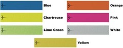 White Water Archery Reflective Solid Color Arrow Wraps 15 Pc Pack 7 Colors Avail