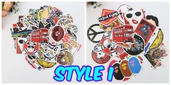 100 Waterproof Skateboard Sticker Bomb Laptop Luggage Decals Dope Sticker Bottle