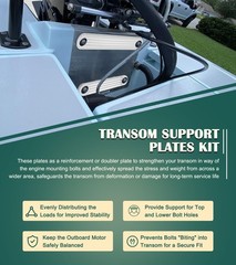 TSP-1 & TSP-2DP Transom Support Plates Set, 3/8″ Thick Aluminum
