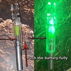 6/12Pc Lighted Nock for Archery Arrows with .244/6.2mm Inside Diameter Led Nocks