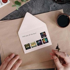 40Pcs Random Aesthetic Tree of Life Adhesive Label Stickers