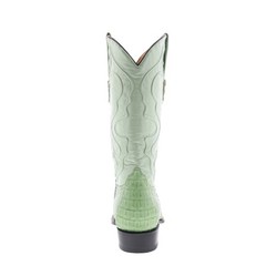 Wild West Caiman Hornback Chihuahua Mens Green Wide Cowboy Western Boots
