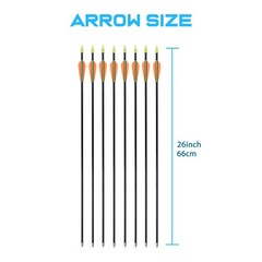 36.5″ Archery Bow and Arrow Set Compound Kit Hunting Shooting Target for Kids