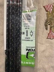 Easton FMJNF 500 HT DZ Arrows 1DZ (Red nocks)New Full metal jacket Shafts (a-23