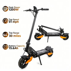 AOVOPRO Electric Scooter, 800W Off-Road ESCOOTER,31MPH Dual Suspension & Brakes
