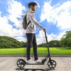 HALO Rise Above Supreme Big Wheel (8″) Scooter – Black – Adults and Kids